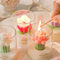Tulip Shaped Christmas Decorative Flower Scented Candle