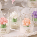 Tulip Shaped Christmas Decorative Flower Scented Candle