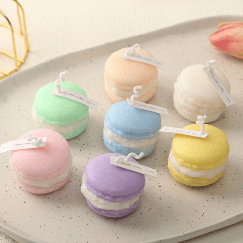 Macaron Colored Multicolor Table Decoration And Festival Gift Scented Candle