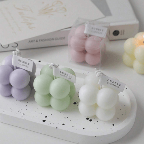 Christmas Cube Bubble Multi-Scented Decorative Scented Candle