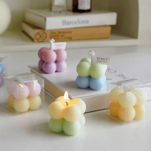 Christmas Cube Bubble Multi-Scented Decorative Scented Candle