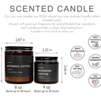 Oakmoss & Amber Soy Candle – Earthy & Masculine Scent in Reusable Amber Jar (8oz)