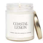 Coastal Lemon Soy Candle – Zesty Citrus & Sea Salt Scent (9oz)