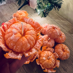 Realistic Peeled Mandarin Candle Set (3pcs) – Citrus Scented Soy Wax Fruit Candles for Christmas & Holiday Decor