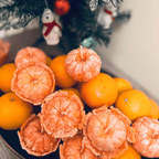 Realistic Peeled Mandarin Candle Set (3pcs) – Citrus Scented Soy Wax Fruit Candles for Christmas & Holiday Decor