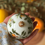 Summer Lemon Candle – Realistic Fruit Shape or Decorative Citrus Print Pillar (3")
