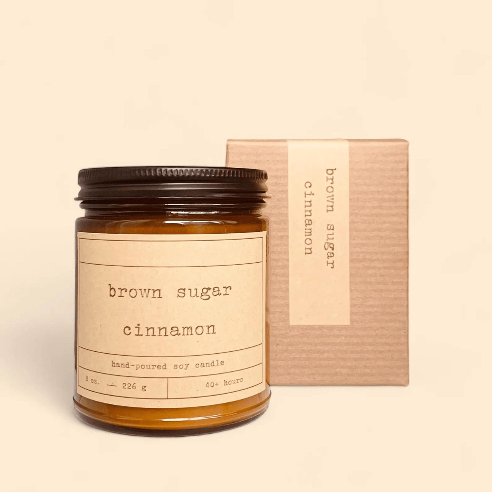 Brown Sugar Cinnamon Soy Candle – Sweet Bakery Scent with Warm Spices