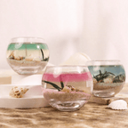 Ocean Life Jelly Candle – Realistic Beach Scene with Seashells & Starfish Decor – Ideal for Gifts & Atmosphere