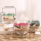 Ocean Life Jelly Candle – Realistic Beach Scene with Seashells & Starfish Decor – Ideal for Gifts & Atmosphere