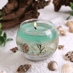 Ocean Life Jelly Candle – Realistic Beach Scene with Seashells & Starfish Decor – Ideal for Gifts & Atmosphere