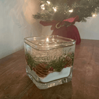 Winter Forest Holiday Gel Candle | Balsam Scented Reusable Festive Decor
