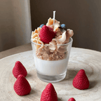 Ultra-Realistic Dessert Shortcake Candle Collection Headline: Indulge Your Senses—Zero Calories Included