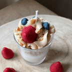 Ultra-Realistic Dessert Shortcake Candle Collection Headline: Indulge Your Senses—Zero Calories Included