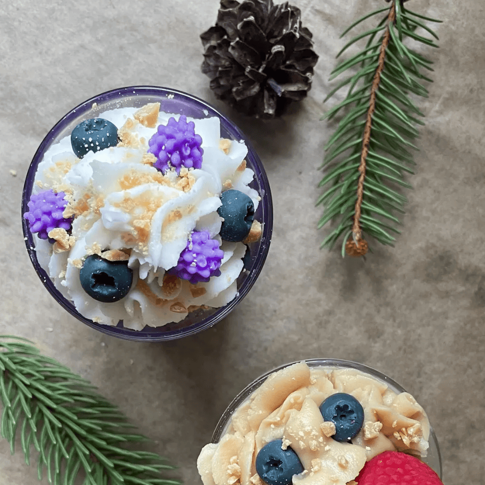 Ultra-Realistic Dessert Shortcake Candle Collection Headline: Indulge Your Senses—Zero Calories Included