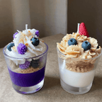 Ultra-Realistic Dessert Shortcake Candle Collection Headline: Indulge Your Senses—Zero Calories Included