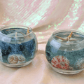 The Tropical Paradise Fishbowl | 14oz Long-Lasting Seascape Gel Candle with Real Shells & Starfish