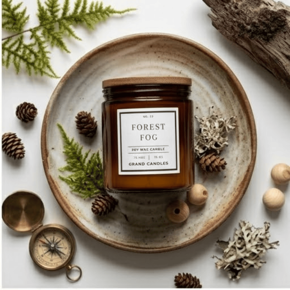 Forest Fog | Earthy Woodland Soy Candle with Moss, Cedar & Musk