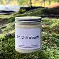 In the Woods | Autumn Woods & Orchard Scented Soy Candle with Botanical Toppers