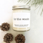 In the Woods | Autumn Woods & Orchard Scented Soy Candle with Botanical Toppers