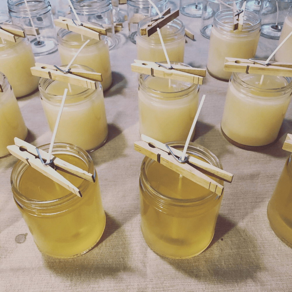 In the Woods | Autumn Woods & Orchard Scented Soy Candle with Botanical Toppers