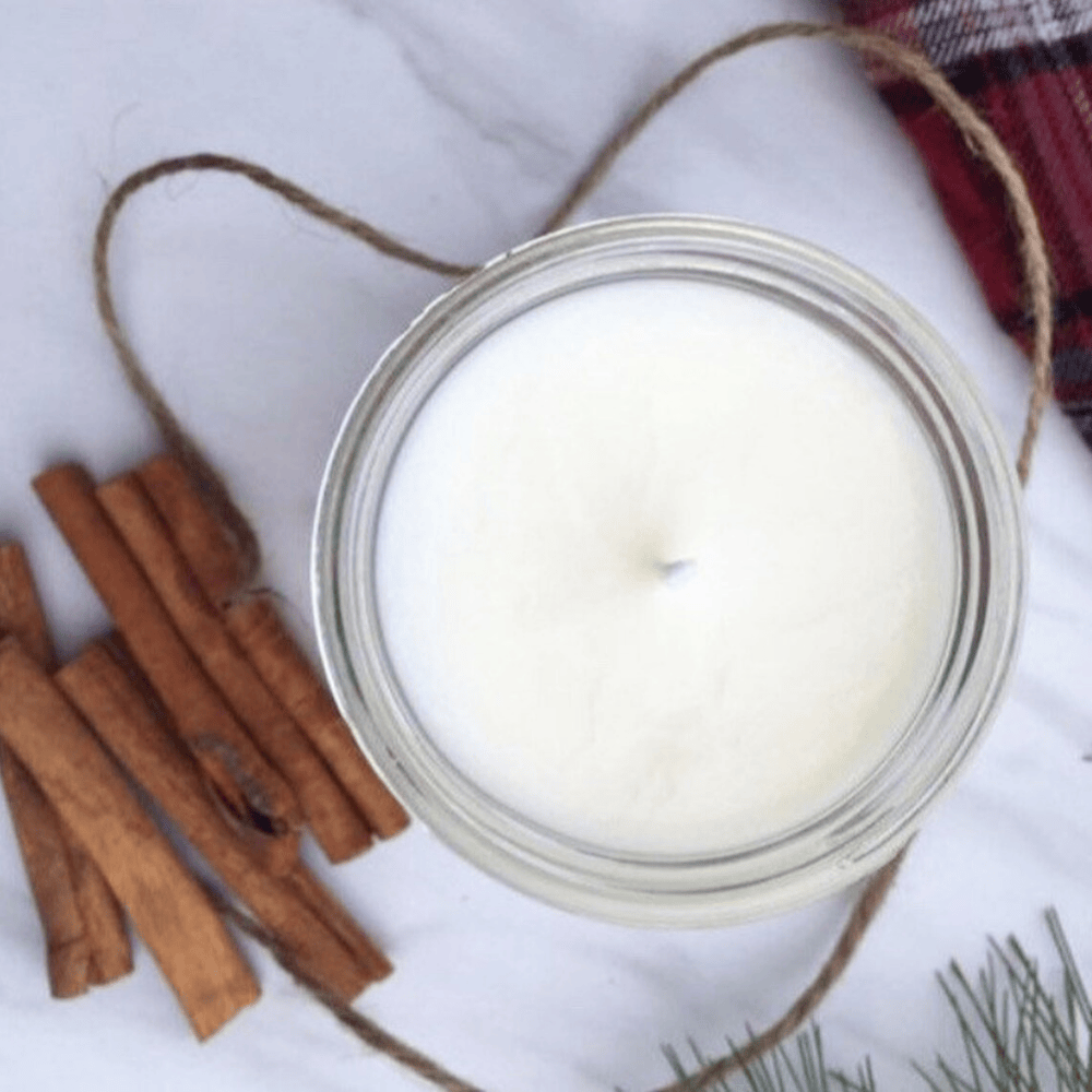 In the Woods | Autumn Woods & Orchard Scented Soy Candle with Botanical Toppers