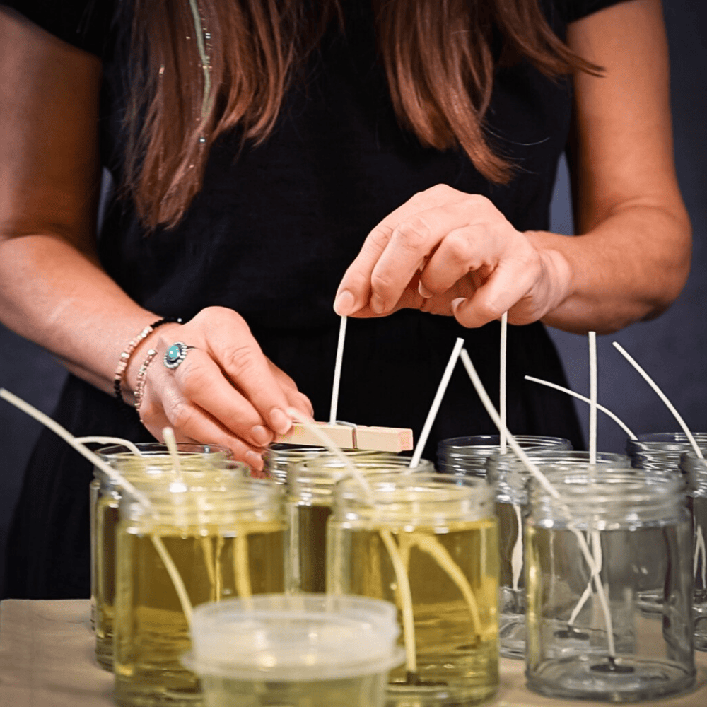In the Woods | Autumn Woods & Orchard Scented Soy Candle with Botanical Toppers