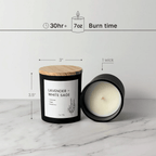 Pine Forest | Minimalist Matte Black Soy Candle - Traditional Pine, Cypress & Smoke