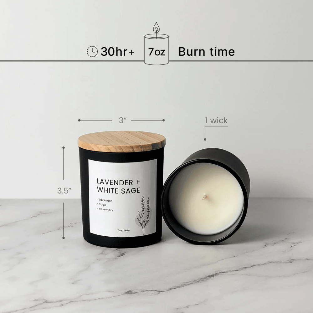 Pine Forest | Minimalist Matte Black Soy Candle - Traditional Pine, Cypress & Smoke