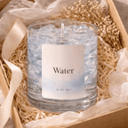 Iced Water & Sea Salt Artisan Candle | 16oz Hand-Poured Gel & Soy Blend