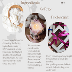 Artisan Botanical Pillar Candle | Handmade Soy & Beeswax with Dried Flowers & Surprise Gift
