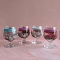 Artisan Seaside Wine Glass Candle | Floral & Shell Infused Soy Wax Decor