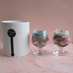 Artisan Seaside Wine Glass Candle | Floral & Shell Infused Soy Wax Decor