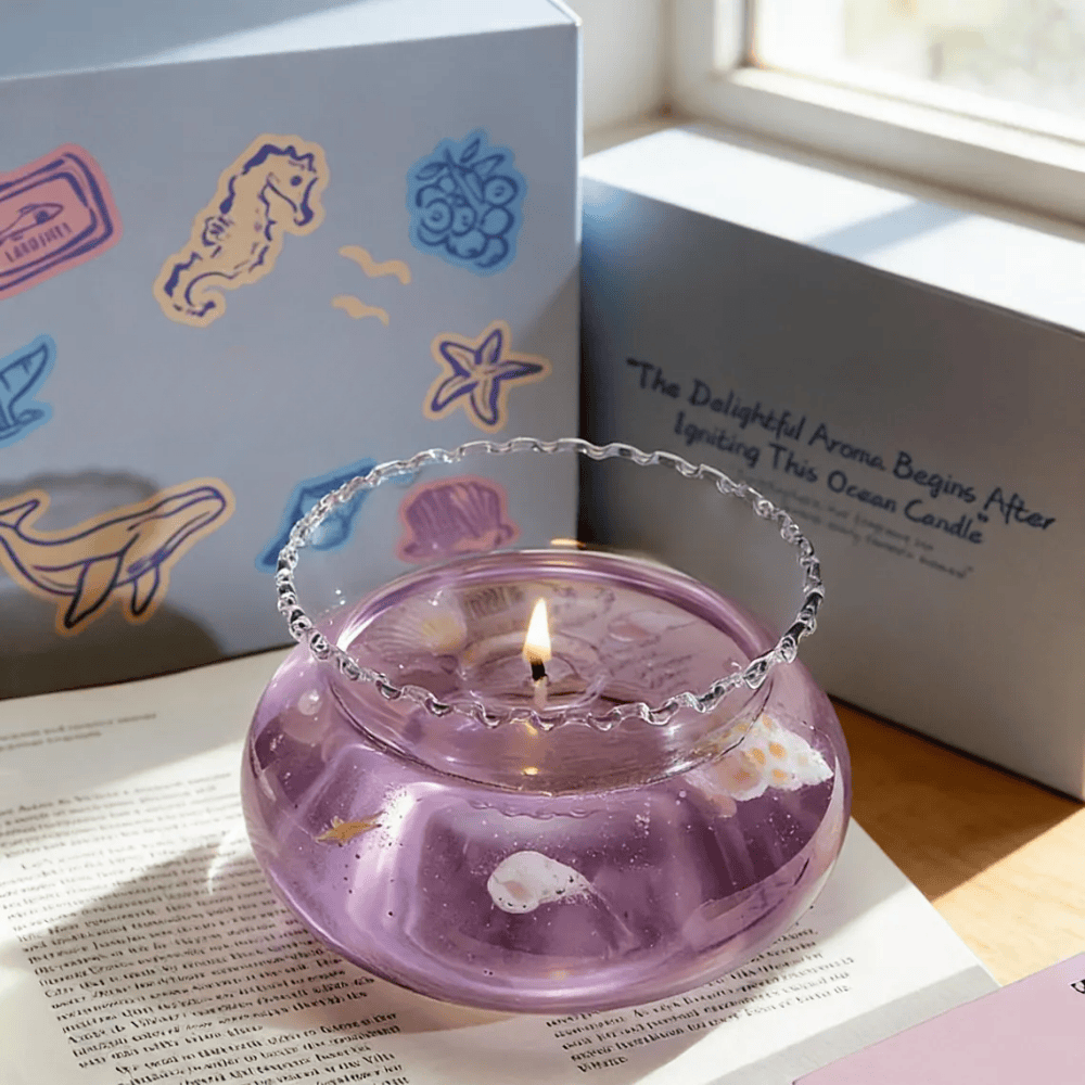 The Miniature Goldfish Sanctuary | Artisan Fishbowl Gel Candle & Aquarium Decor