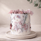 Grand Botanical Pillar Candle | 10cm Large Soy Candle with Hand-Embedded Dried Flowers
